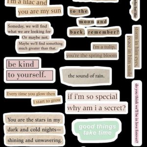 Soft Quote Sticker Pack